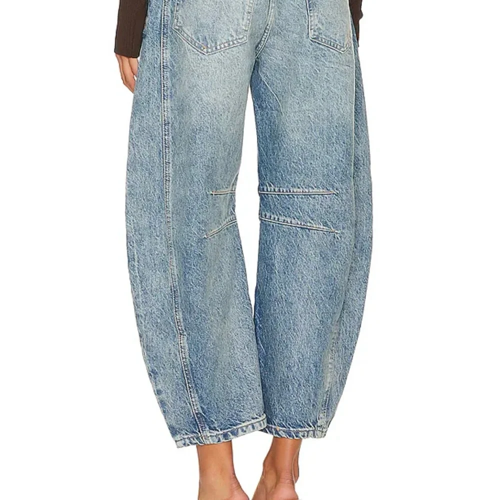 We The Free X Free People- Good Luck mid rise barrel jeans - Picture 2 of 10